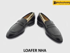 [Outlet] Giày lười da nam đế da bò khâu mckay loafer NHA 006