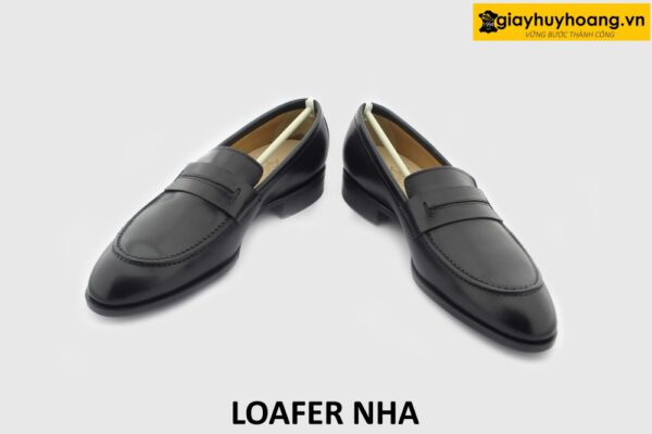 [Outlet] Giày lười da nam đế da bò khâu mckay loafer NHA 006