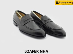 [Outlet] Giày lười da nam đế da bò khâu mckay loafer NHA 005