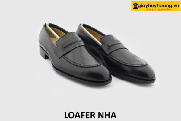 [Outlet] Giày lười da nam đế da bò khâu mckay loafer NHA 005