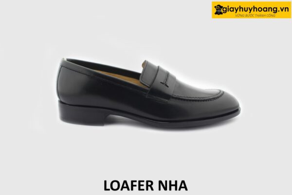 [Outlet] Giày lười da nam đế da bò khâu mckay loafer NHA 001