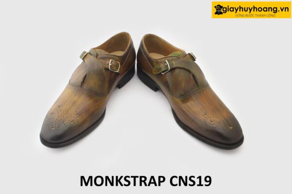 [Outlet] Giày da nam nhuộm màu thủ công Monkstrap CNS19 004