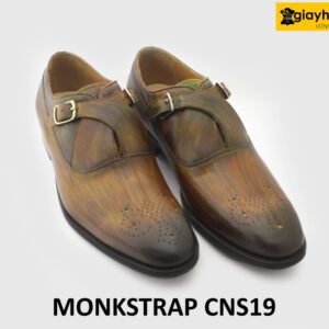 [Outlet] Giày da nam nhuộm màu thủ công Monkstrap CNS19 005