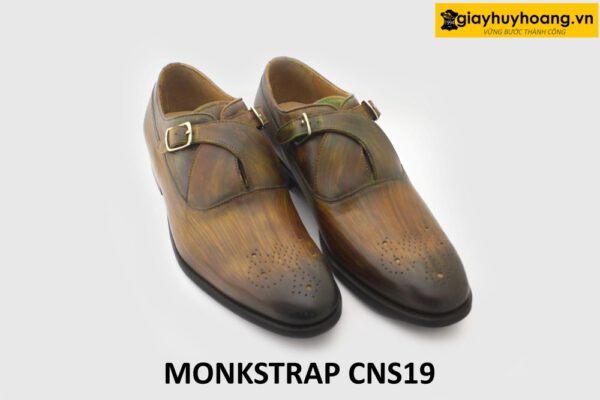 [Outlet] Giày da nam nhuộm màu thủ công Monkstrap CNS19 005