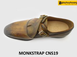 [Outlet] Giày da nam nhuộm màu thủ công Monkstrap CNS19 007
