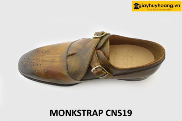 [Outlet] Giày da nam nhuộm màu thủ công Monkstrap CNS19 007