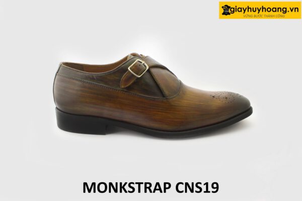 [Outlet] Giày da nam nhuộm màu thủ công Monkstrap CNS19 001