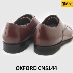 [Outlet size 40] Giày tây da nam màu đỏ đô Oxford CNS144 005