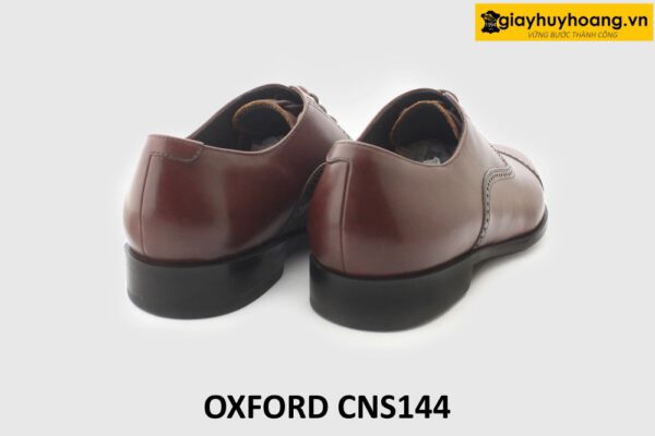 [Outlet size 40] Giày tây da nam màu đỏ đô Oxford CNS144 005