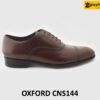 [Outlet size 40] Giày tây da nam màu đỏ đô Oxford CNS144 001