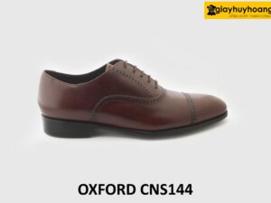 [Outlet size 40] Giày tây da nam màu đỏ đô Oxford CNS144 001