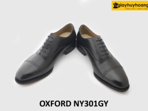 [Outlet] Giày da nam da bê con thảo mộc nhập ý italy Oxford NY301GY 004