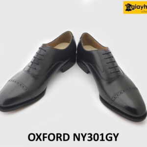 [Outlet] Giày da nam da bê con thảo mộc nhập ý italy Oxford NY301GY 004