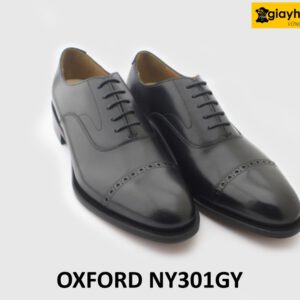 [Outlet] Giày da nam da bê con thảo mộc nhập ý italy Oxford NY301GY 003