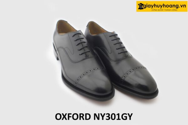 [Outlet] Giày da nam da bê con thảo mộc nhập ý italy Oxford NY301GY 003