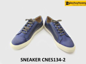 [Outlet] Giày da thể thao nam đế bằng màu trắng Sneaker CNS134 004