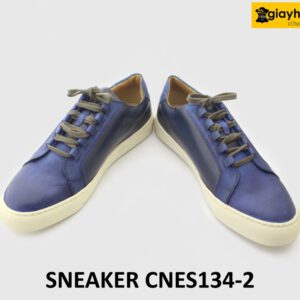 [Outlet] Giày da thể thao nam đế bằng màu trắng Sneaker CNS134 004