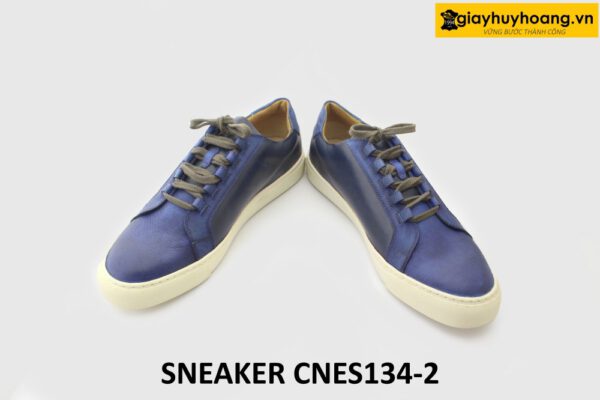 [Outlet] Giày da thể thao nam đế bằng màu trắng Sneaker CNS134 004