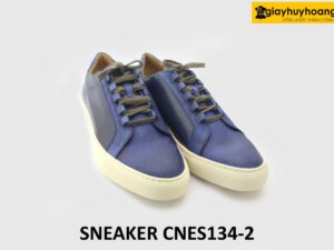 [Outlet] Giày da thể thao nam đế bằng màu trắng Sneaker CNS134 003