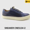 [Outlet] Giày da thể thao nam đế bằng màu trắng Sneaker CNS134 001