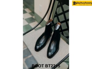 Giày da cổ cao nam khóa kéo thời trang Zip Boot BT2215 002