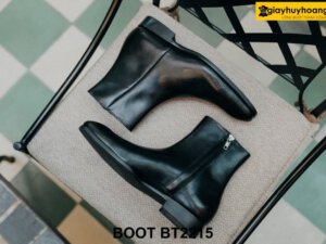 Giày da cổ cao nam khóa kéo thời trang Zip Boot BT2215 001