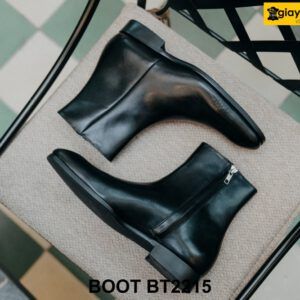 Giày da cổ cao nam khóa kéo thời trang Zip Boot BT2215 001