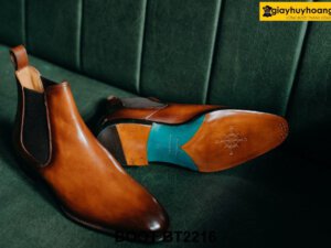 Giày boot thun nam chính hãng đóng thủ công Chelsea BT2216 002