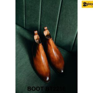 Giày boot thun nam chính hãng đóng thủ công Chelsea BT2216 003