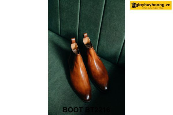 Giày boot thun nam chính hãng đóng thủ công Chelsea BT2216 003