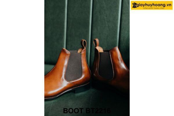 Giày boot thun nam chính hãng đóng thủ công Chelsea BT2216 004