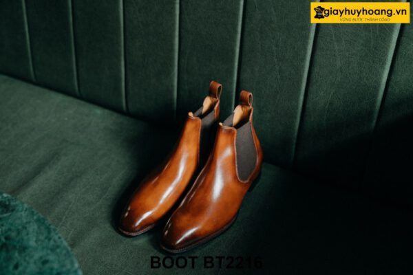 Giày boot thun nam chính hãng đóng thủ công Chelsea BT2216 001