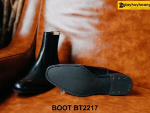 Giày da nam cổ cao da bê con Chelsea Boot BT2217 003