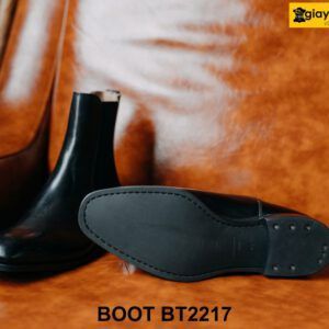 Giày da nam cổ cao da bê con Chelsea Boot BT2217 003