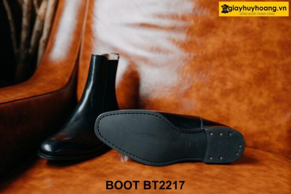 Giày da nam cổ cao da bê con Chelsea Boot BT2217 003