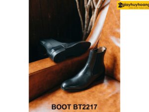 Giày da nam cổ cao da bê con Chelsea Boot BT2217 004