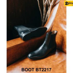 Giày da nam cổ cao da bê con Chelsea Boot BT2217 004