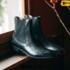 Giày da nam cổ cao da bê con Chelsea Boot BT2217 001