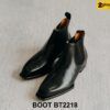 Giày da nam cổ cao mũi vuông màu đen Chelsea Boot BT2218 001