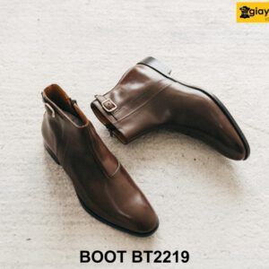 Giày da nam thời trang cổ cao Zip Boot BT2219 001