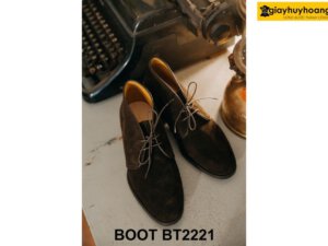 Giày da nam bằng da lộn màu nâu Chukka Boot BT2221 004