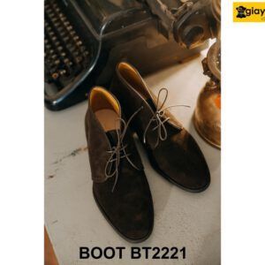 Giày da nam bằng da lộn màu nâu Chukka Boot BT2221 004