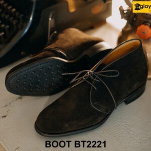 Giày da nam bằng da lộn màu nâu Chukka Boot BT2221 002