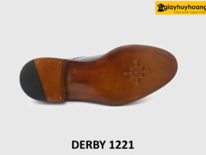 [Outlet size 41] Giày da nam thủ công cho mu chân cao Derby 1221 003