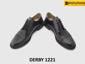[Outlet size 41] Giày da nam thủ công cho mu chân cao Derby 1221 004