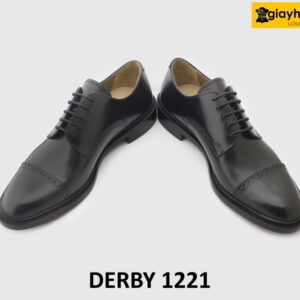 [Outlet size 41] Giày da nam thủ công cho mu chân cao Derby 1221 004