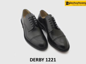 [Outlet size 41] Giày da nam thủ công cho mu chân cao Derby 1221 005