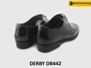 [Outlet size 39] Giày tây nam đen đẹp mũi nhọn vuông Derby DB442 006