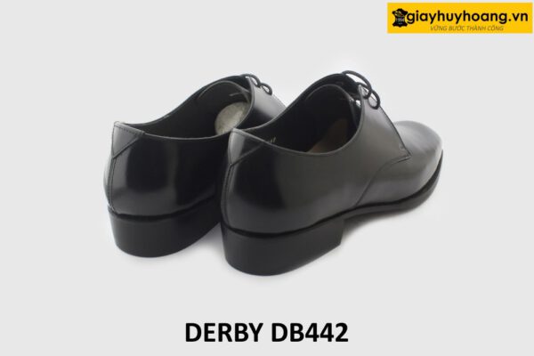 [Outlet size 39] Giày tây nam đen đẹp mũi nhọn vuông Derby DB442 006