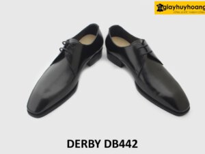 [Outlet size 39] Giày tây nam đen đẹp mũi nhọn vuông Derby DB442 005